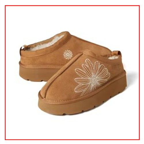 MARDI韩国代购23冬款设计师正品厚底增高保暖花朵2色时尚雪地靴