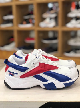 韩国正品代购Reebok/锐步男女同款INTV 96白/红蓝慢跑鞋潮FV5520