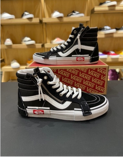 CAP解构拼接高帮男女滑板鞋 韩国正品 VN0A3WM16BT SK8 代购 VANS