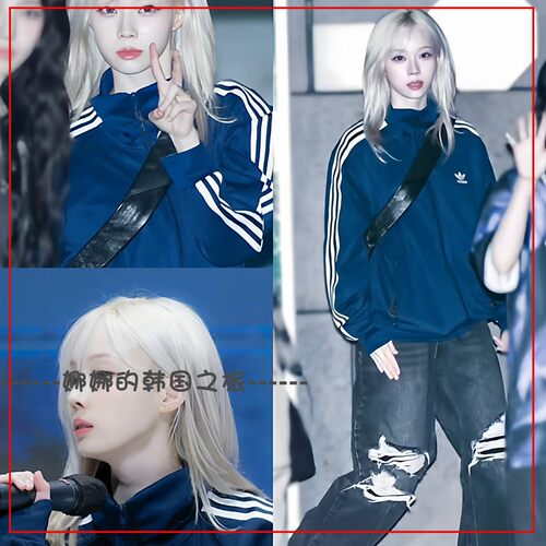 韩国代购阿迪达斯Adidas三叶草男士经典复古休闲运动外套IR9893