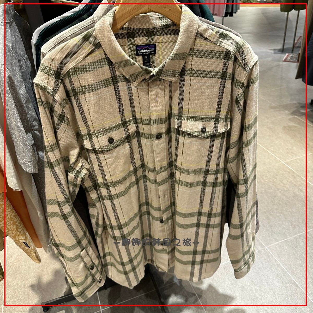 韩国代购Patagonia Fjord Flannel Shirt棉法兰绒格子厚衬衫42401