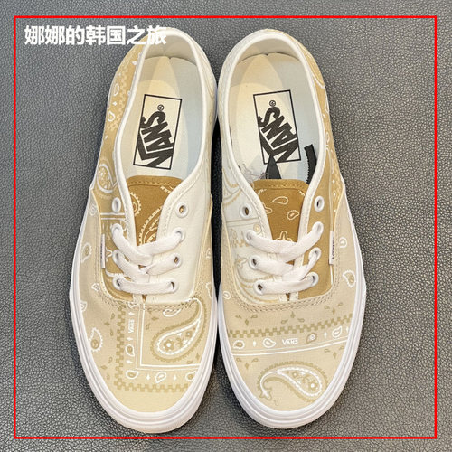 VANS安纳海姆帆布鞋腰果花板鞋