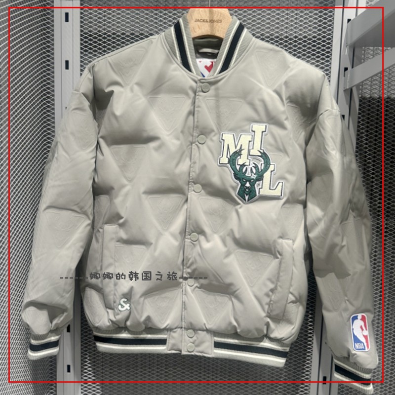 韩国代购Jack Jones杰克琼斯NBA联名时尚夹克外套羽绒服223412013