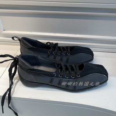 韩国代购rockfish 春季芭蕾风绑带复古休闲鞋 舒适轻便时尚单鞋