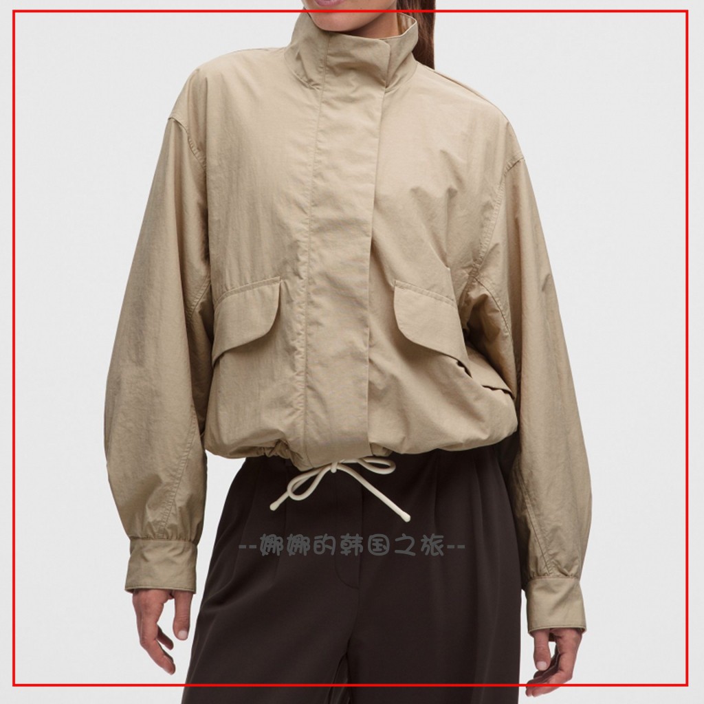 lululemon女款防水防风立领夹克