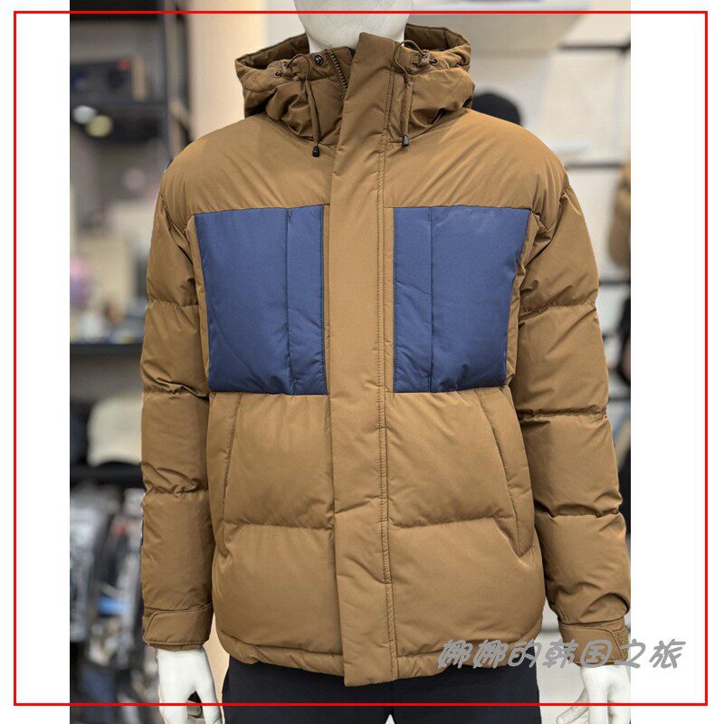 韩国代购MILLET觅乐冬季保暖加厚羽绒服时尚防风连帽外套男女同款