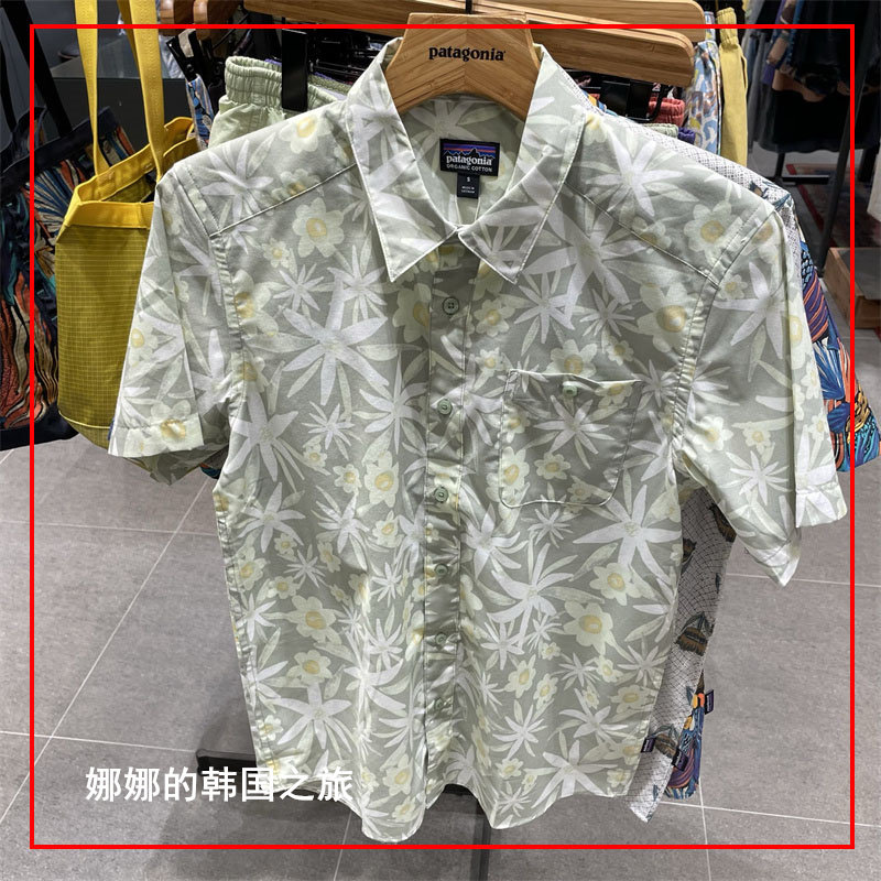休闲衬衣有机棉涤短袖薄衬衫男士