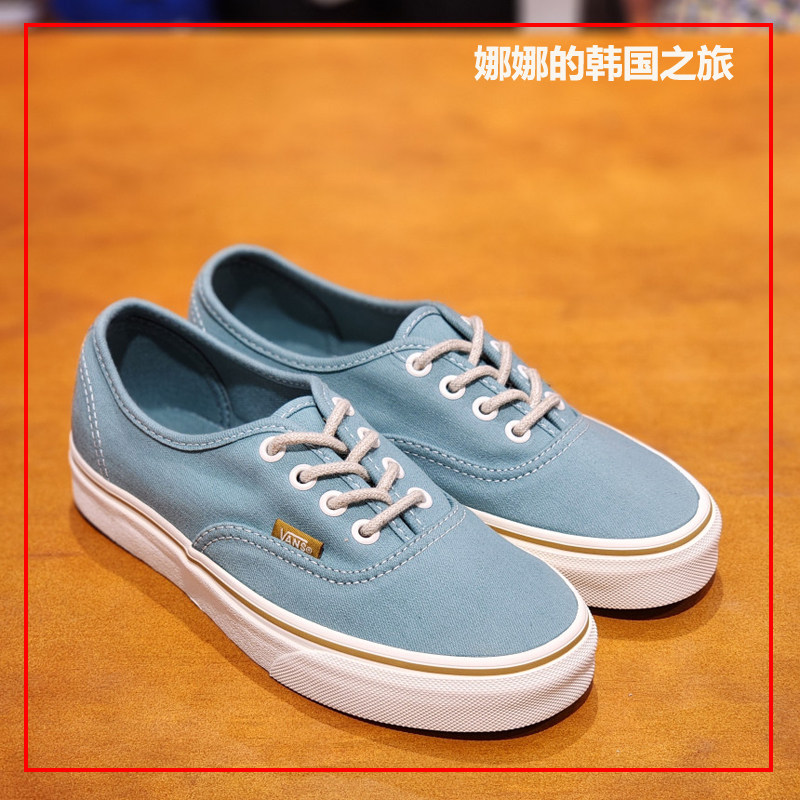 VANS范斯安纳海姆蓝色低帮帆布鞋