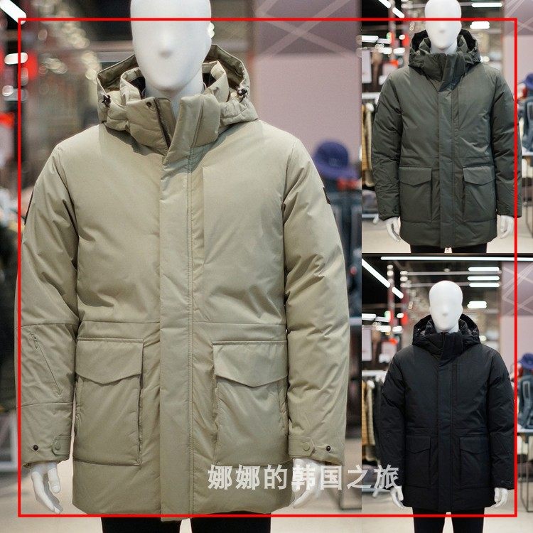 韩国直邮代购MILLET觅乐羽绒服冬季保暖男士鹅绒休闲连帽加厚外套
