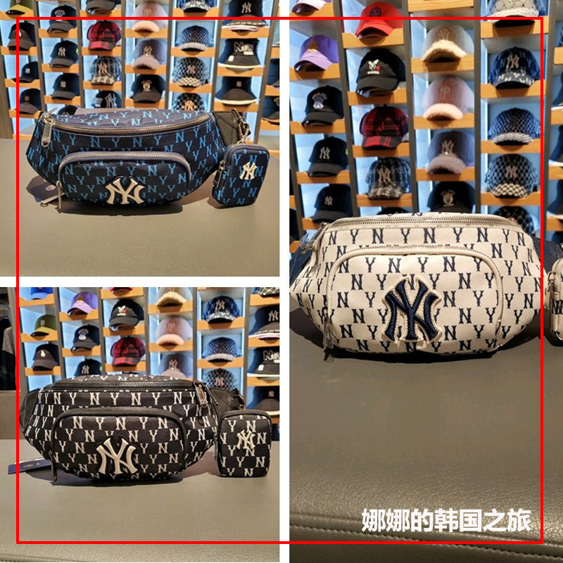 MLB男女腰包NY字母胸包斜挎包
