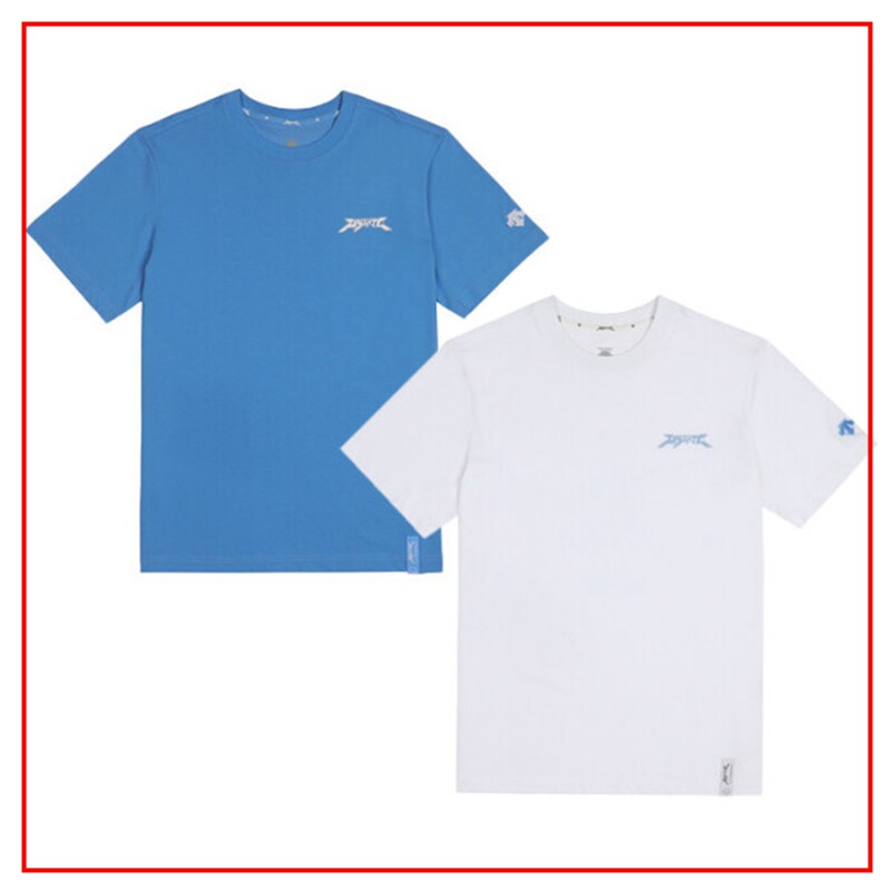 韩国代购男女棉质刺绣LOGO圆领短袖T恤SM223XTS42