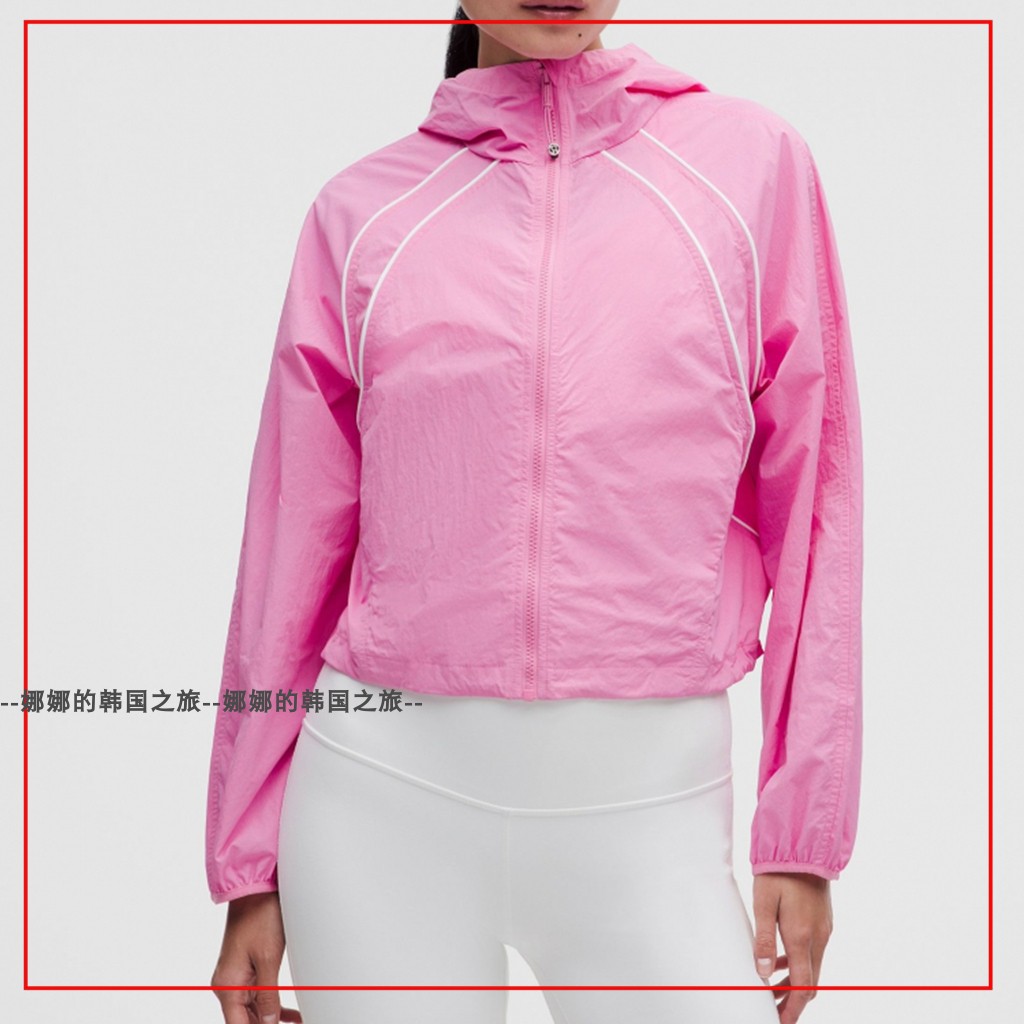 韩国代购lululemon Scuba 女士夹克轻薄防风防晒风衣外套 LW4CNQS