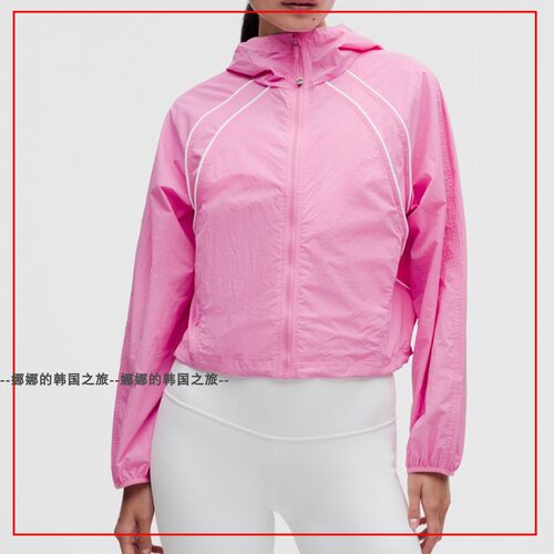 韩国代购lululemon Scuba 女士夹克轻薄防风防晒风衣外套 LW4CNQS