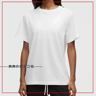 韩国代购lululemon露露乐蒙All Yours 女休闲宽松短袖T恤LW3INSS
