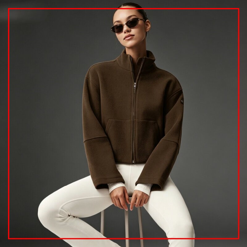 韩国代购Alo女款Double Face Wool City Girl Jacket双面羊毛夹克