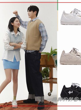 韩国代购OTZ帆布鞋丑萌鞋方头魔术贴时尚板鞋休闲鞋FLOTDA0U02