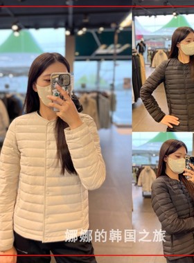 NEPA 韩国代购直邮22冬女圆领保暖轻质户外短款鹅绒羽绒服7I82041