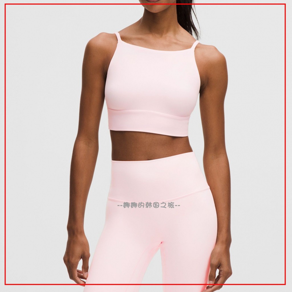 韩国代购lululemon Focusr纯色带胸垫运动文胸瑜珈背心女LW2EROS