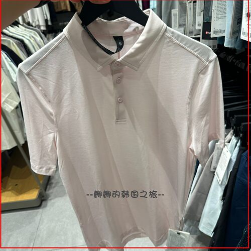 韩国代购lululemon Evolution 高尔夫休闲吸汗Polo衫男款LM3ENOS