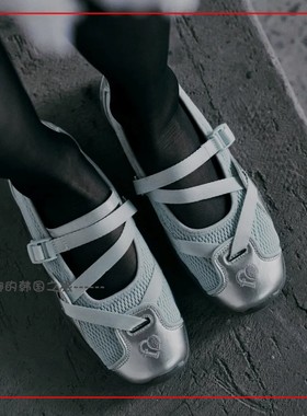 韩国代购flct Leto strap 玛丽珍 交叉 魔术贴 可爱 方头日常单鞋