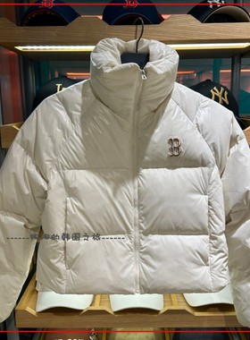 韩国代购MLB 冬季羽绒服女款保暖时尚休闲短款立领外套3FDJB2046