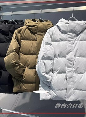 韩国代购正品冬季鹅绒保暖加厚羽绒服防风连帽外套男D4431TDJ56