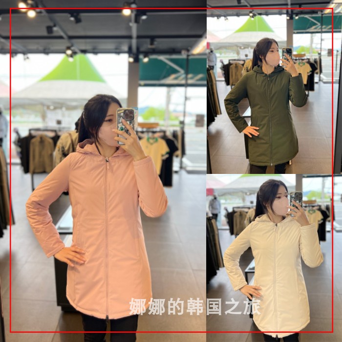 NEPA 韩国代购直邮22冬女连帽轻质双面穿中长款鹅绒羽绒服7I82046