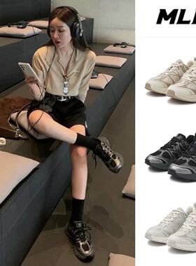 韩国代购车静媛同款 mlb 大标老爹鞋运动鞋男女同款透气3ARNACE4N