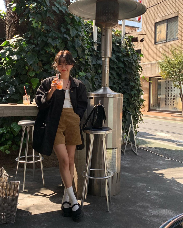增高百搭黑色玛丽珍鞋休闲鞋女