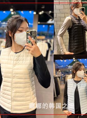 NEPA 韩国代购直邮 22冬女士V领保暖轻型羽绒鹅绒背心马甲7I61341