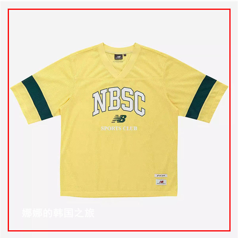 韩国代购NEW BALANCE足球服篮球服透气速干棒球服短袖运动t恤