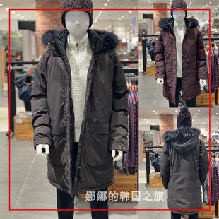 韩国直邮代购Montbell美山羽绒服女冬季保暖鹅绒派克服长款外套