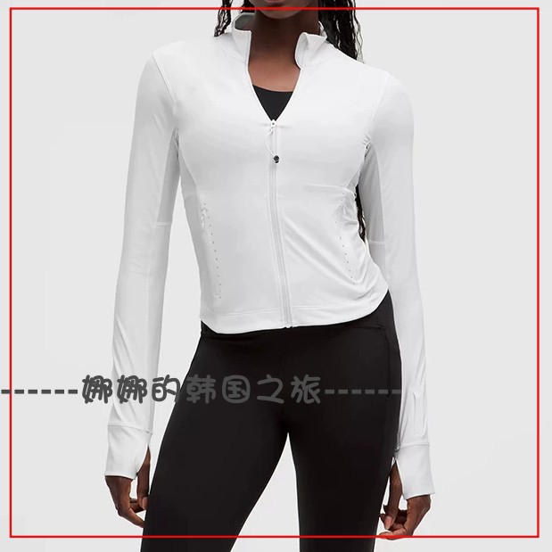 韩国代购lululemon Lightweight 女士户外跑步夹克防晒衣LW3FU5S