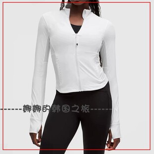 韩国代购lululemon Lightweight 女士户外跑步夹克防晒衣LW3FU5S
