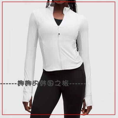 韩国代购lululemon Lightweight 女士户外跑步夹克防晒衣LW3FU5S