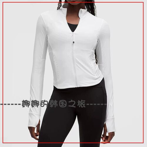 韩国代购lululemon Lightweight 女士户外跑步夹克防晒衣LW3FU5S