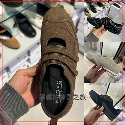 韩国代购NUOVO 女鞋SIA KOVE翻行了皮魔术贴休闲鞋运动鞋NC30716