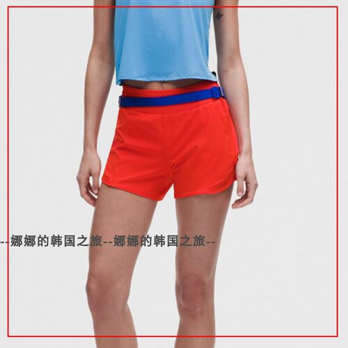 韩国代购lululemon hotty hot short 4寸女士瑜伽运动短裤LW7DJKS
