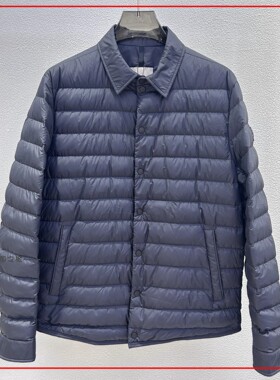 韩国代购Moncler盟可睐Bourdon鹅绒轻薄保暖翻领羽绒服 男款外套