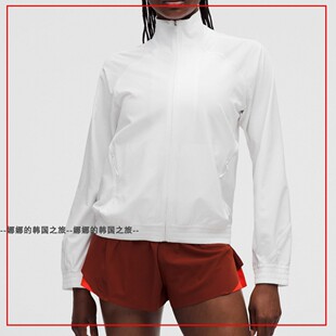 韩国代购lululemon Adapted State 女运动夹克轻薄防晒衣LW3HWIS