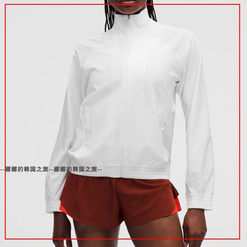 韩国代购lululemon Adapted State 女运动夹克轻薄防晒衣LW3HWIS