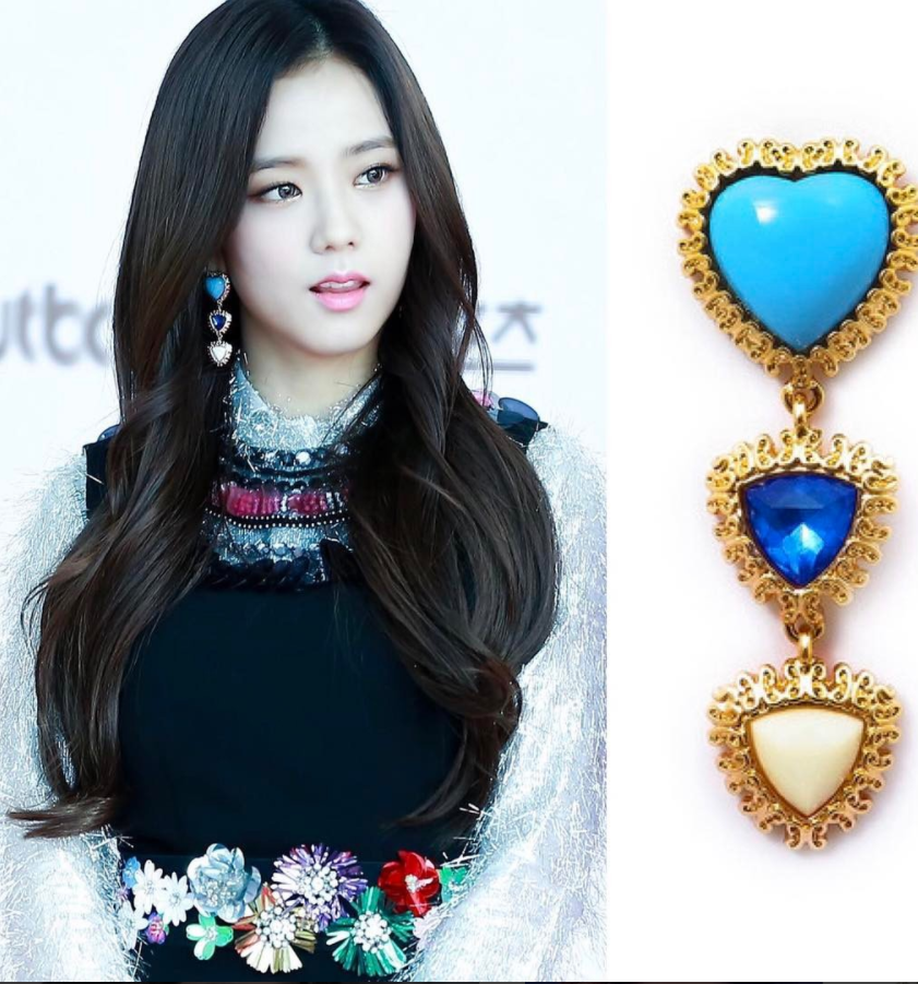 blackpink智秀twice设计师耳环