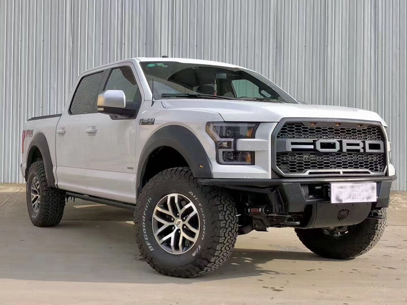 适用15-17年福特f150前杠猛禽f150大管前杠冲沙杠保险杠防撞杠
