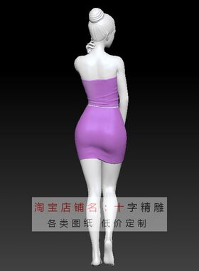 人体stl模型三维max女生386女模特犀牛rhino美女精雕圆雕图代画