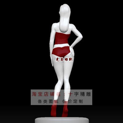 女性站姿stl模型三维max女生231女模特犀牛rhino美女精雕圆雕图