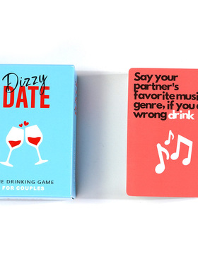 英文卡牌Dizzy date头晕目眩的约会朋友聚会游戏卡片夫妻对话新款