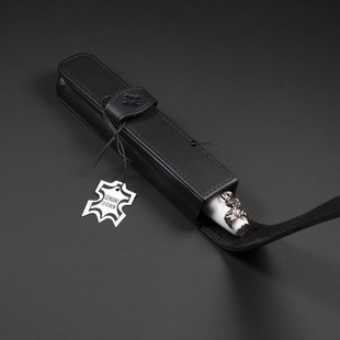 德国DIPLOMAT笔袋外交官迪波曼黑色小羊皮真皮笔袋随身收纳笔套