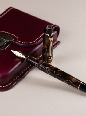 现货OPUS 88 HARMONY哈曼尼系列大型正统滴入式钢笔镀玫瑰金古典