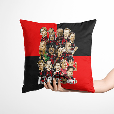 AC米兰传奇名宿卡通款抱枕