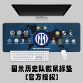 国际米兰历史队徽款 超大鼠标垫办公学习键盘垫桌垫学生礼品国米